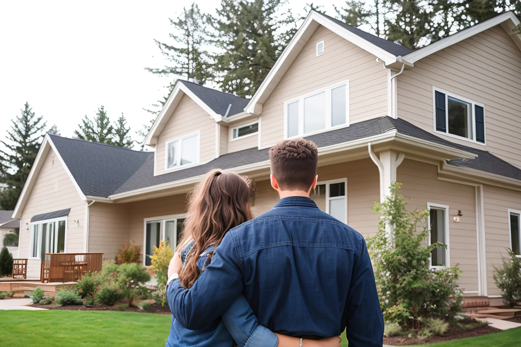 A couple viewing a welcoming Southern Oregon home